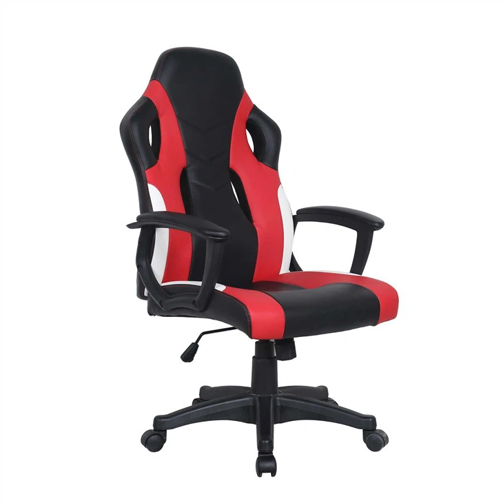 Leather Pc Games Racing Gaming Chair Footrest